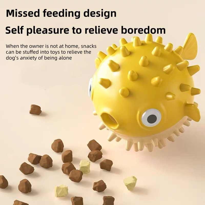 Dog Puzzle Feeder Toy - Mainan Anjing Interaktif Berbentuk Ikan yang