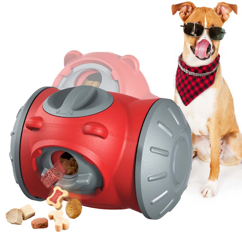 Dog Puzzle Feeder Toy - Mainan Anjing Anti Bocor Model Wobble,