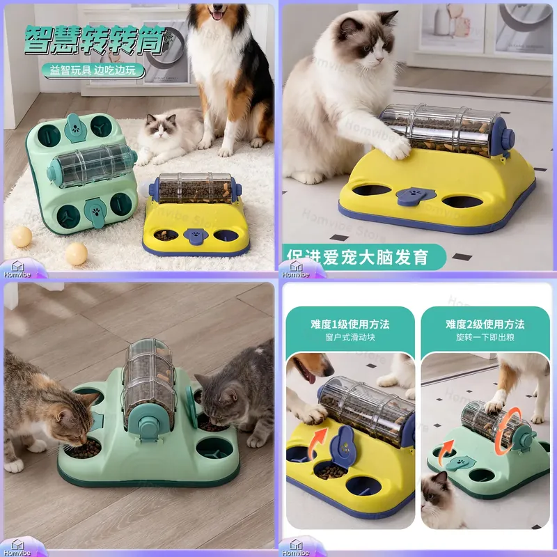 Dog Puzzle Feeder Toy - Mainan Puzzle Makanan untuk Kucing dan