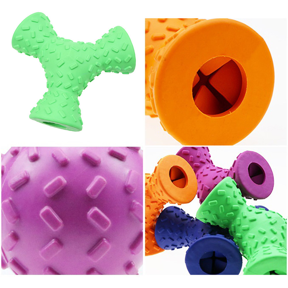 1 Buah Mainan Karet Segitiga u - Rubber Treat Dispensing Dog Toy ulasan dan harga