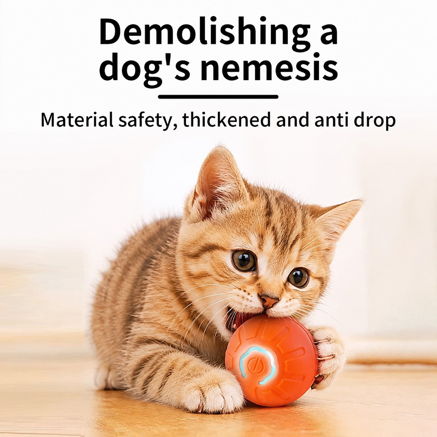 Bola Mainan Anjing Interaktif  - Automatic Moving Dog Ball ulasan dan harga