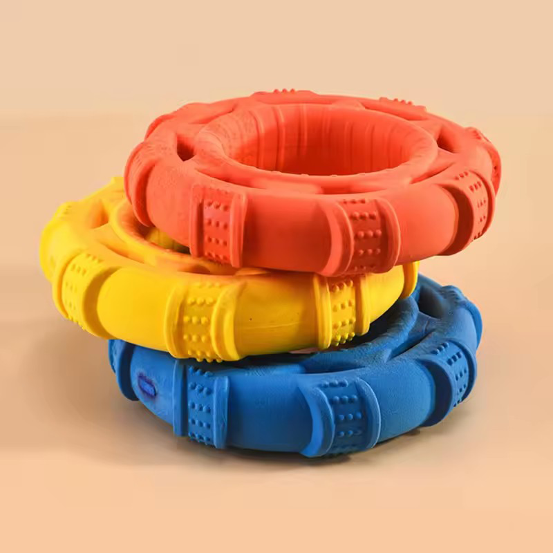 Mainan Anjing Berbentuk Cincin - Flying Disc Dog Training Toy ulasan dan harga