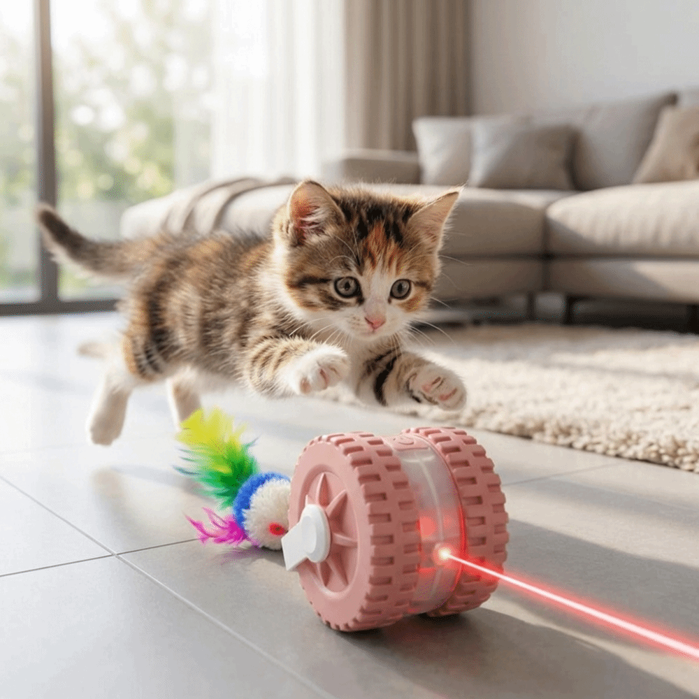 Bola Mainan Kucing Interaktif  - Automatic Moving Dog Ball ulasan dan harga