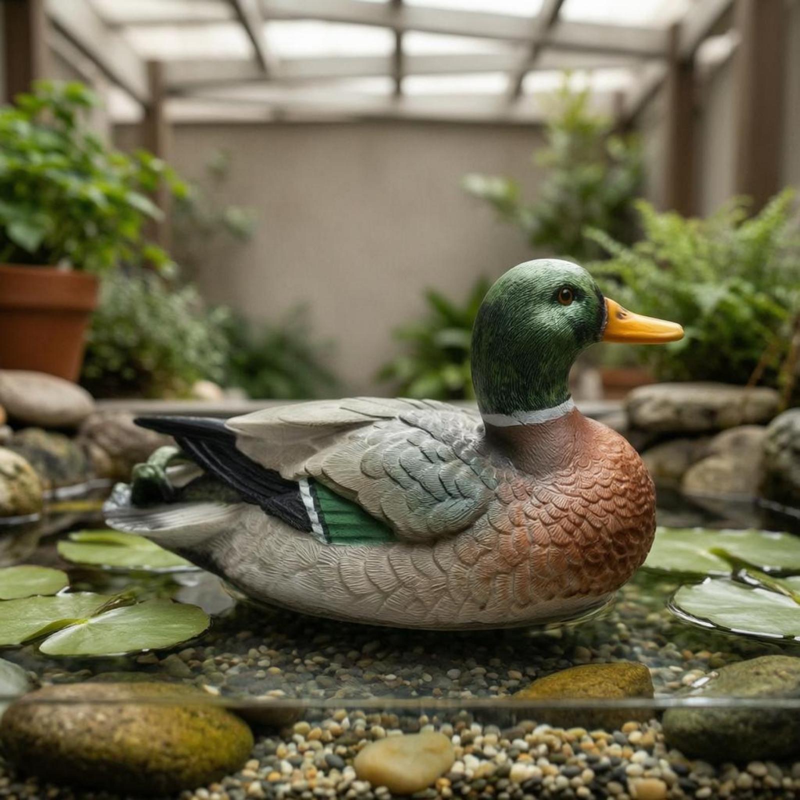 Patung Bebek Resin untuk Dekor - Aquarium ulasan dan harga