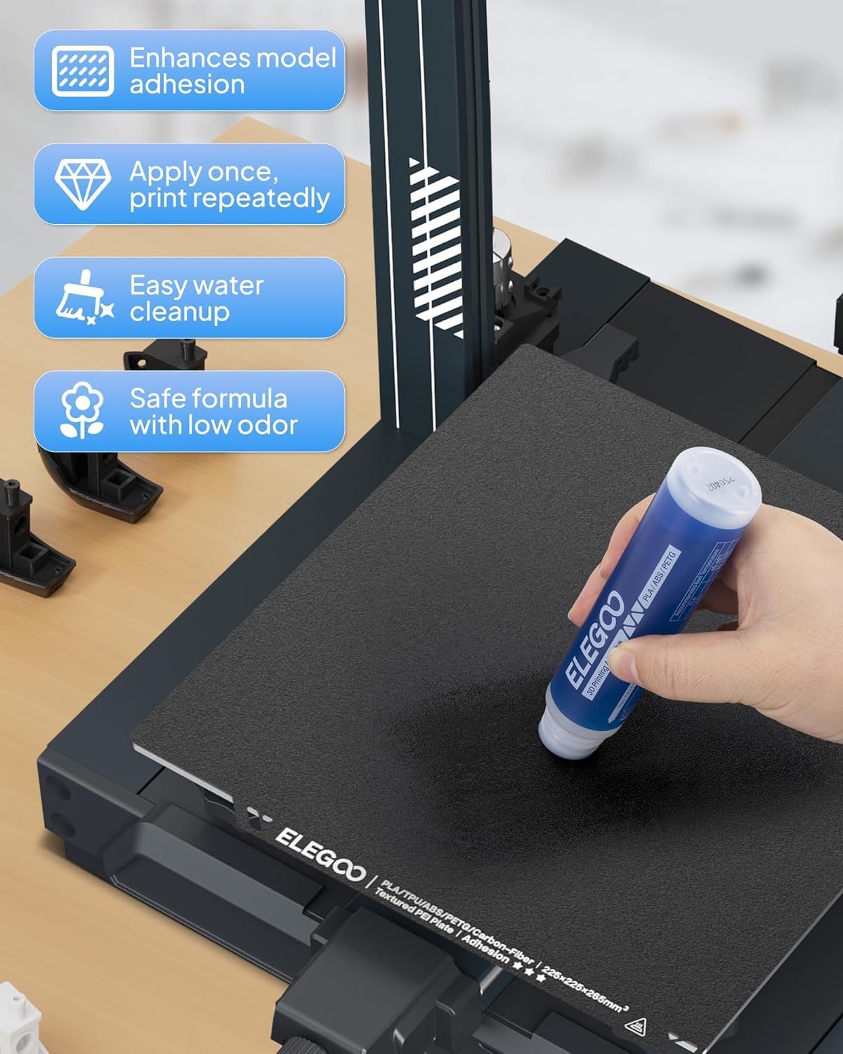 Lem Perekat Printer 3D ELEGOO  - Pet Beds ulasan dan harga